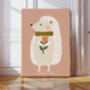 Cute Hedgehog Nursery Art Print, thumbnail 1 of 4