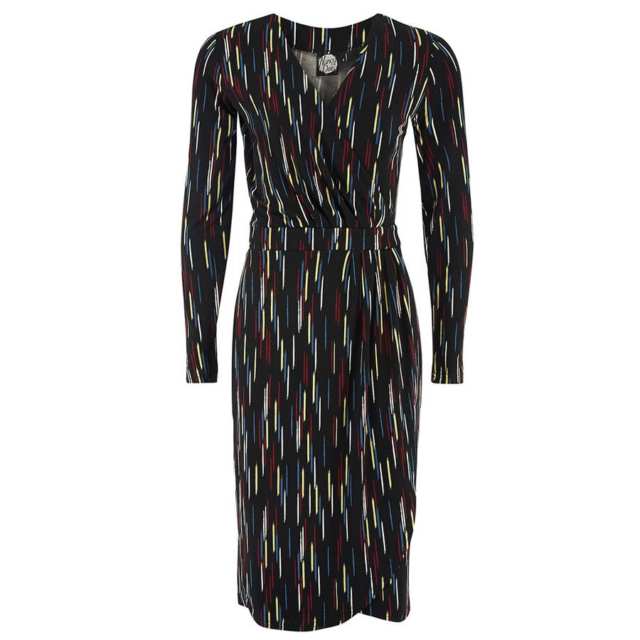 long sleeved wrap dress 'eliza' by nancy dee | notonthehighstreet.com