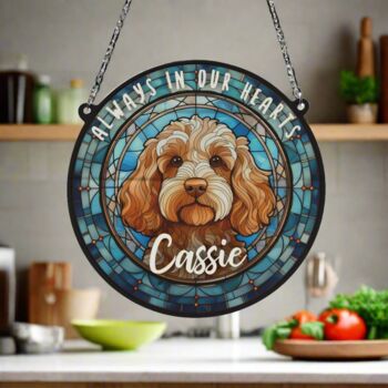 Cockapoo Golden Memorial Suncatcher, 3 of 6