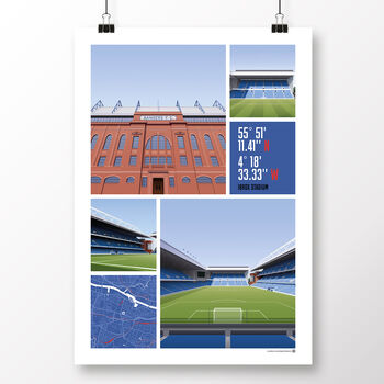 Rangers Views Of Ibrox Poster, 2 of 7