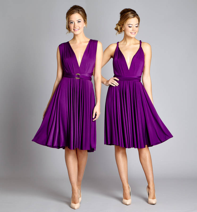Multiway Knee Length Dress By In One Clothing | notonthehighstreet.com