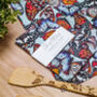 The Butterfly House Ice Blue Tea Towel, thumbnail 1 of 4