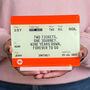 Personalised Train Ticket Anniversary Gift, thumbnail 2 of 4