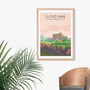 Lloyd Park Walthamstow London Travel Poster Art Print, thumbnail 4 of 8