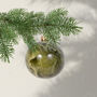 Christmas Molten Glass Bauble Agate, 8cm, thumbnail 1 of 2