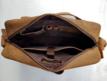Vintage Style Leather Shoulder Bag, 4 of 11