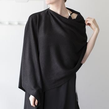 Personalised Easy To Wear Fine Knit Overhead Poncho, 10 of 11