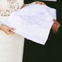 Personalised Father Of The Bride Handwriting Hankie, thumbnail 1 of 7