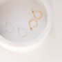 Silver Faceted Hoop Earrings, thumbnail 4 of 7