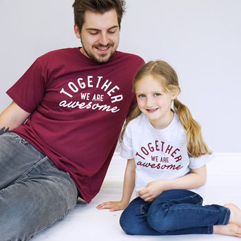 Together We Are Awesome T Shirt Set, 4 of 7