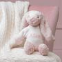 Personalised Blush Pink Bashful Bunny Soft Toy, thumbnail 1 of 4