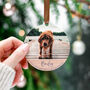 Personalised Photo Wooden Dog Memorial Ornament, thumbnail 5 of 7