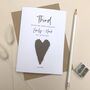 3rd Leather Heart Wedding Anniversary Card, thumbnail 1 of 7