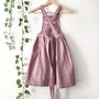 Personalised Kids Apron 100% Linen Pinafore Apron, thumbnail 2 of 6