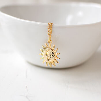 Sun And Moon Pendant Necklace, 2 of 4