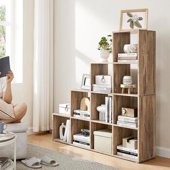 10 Compartment Bookcase For Living Room And Office, 3 of 9