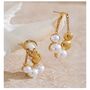 Monaco D’or Pearl Gold Jumbo Vintage Ball Drop Earrings, thumbnail 1 of 4