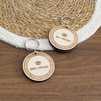 University Graduation Personalised Keepsake Keyring, 4 of 5