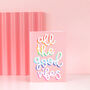 'All The Good Vibes' Greetings Card, thumbnail 2 of 4