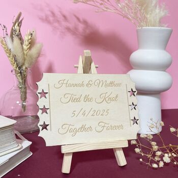 Personalised Wedding Keepsake Card, 6 of 9