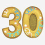 Hand Iced 30th Birthday Letterbox Biscuits, thumbnail 3 of 3