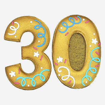Hand Iced 30th Birthday Letterbox Biscuits, 3 of 3