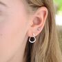 Gold Organic Twist Hoop Earrings, thumbnail 3 of 7