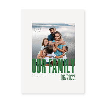 Personalised Family Portrait Gift Print, 5 of 9
