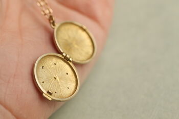 Golden Star Locket Necklace With Personalised Photos, 6 of 9