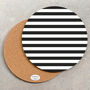 Large Heatproof Serving Platter Monochrome Stripe, thumbnail 1 of 9