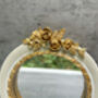 16cm Cream And Gold Decorative Wall Mirror – Floral Motif, thumbnail 7 of 12