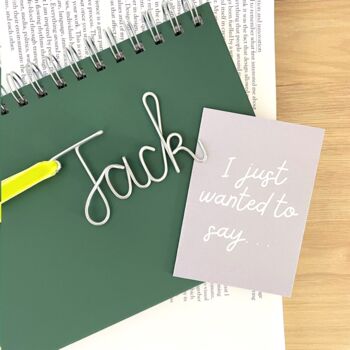 Personalised Exam Good Luck Bookmark With Card, 5 of 12