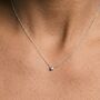 Mini Heart Necklace Silver, thumbnail 1 of 3