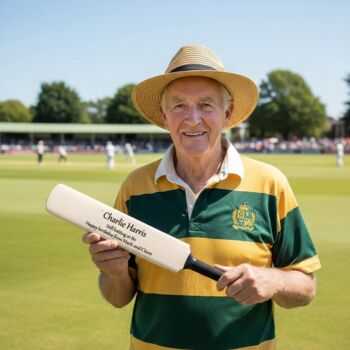 Personalised Display Cricket Bat, 6 of 12