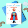 Superhero Personalised Child Birthday Card, thumbnail 3 of 6
