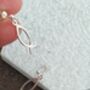 Ichthus Fish Silver Drop Earrings, thumbnail 2 of 3