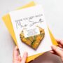 Personalised Origami Thank You Teacher Card – Sunflower Design, thumbnail 3 of 3