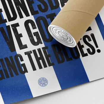 Sheffield Wednesday 'Singing' Football Song Print, 3 of 3