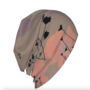 Chemo Headwear Beanie Hat Bandana Grey Pink Flowers Super Soft, thumbnail 3 of 6
