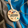 Personalised School Bag Tag Outer Space, thumbnail 1 of 3