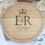 Queen Elizabeth I I Commemorative Oak Platter Board, thumbnail 1 of 2