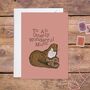 Woodland Otter Mother's Day Card, thumbnail 1 of 4