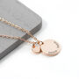 Personalised Heart And Disc Necklace, thumbnail 5 of 10
