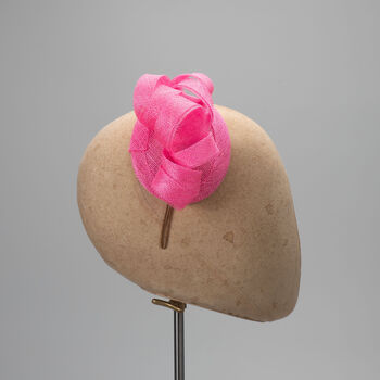Pink Looped Fascinator Headpiece 'Joelle', 4 of 9