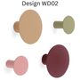 Wall Hanging Hooks Pin Style In A Set Of Four Colours, thumbnail 4 of 9
