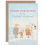 Carolling Mice Christmas Grandparents Card, thumbnail 1 of 4