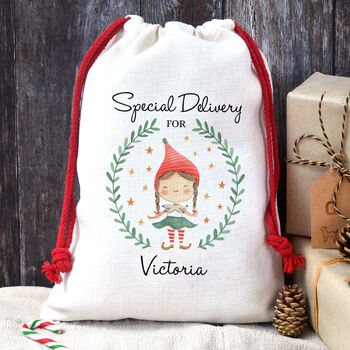Personalised Child's Christmas Santa Sack, 2 of 9