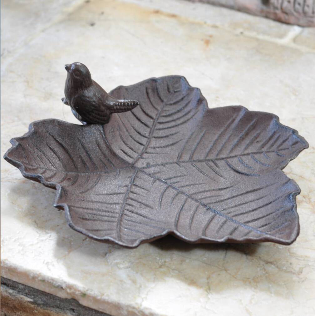 Cast Iron Bird On Leaf Dish By Blackdown Lifestyle