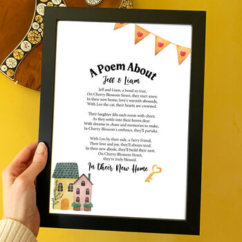 Personalised Poem Gift For New Home, 2 of 4
