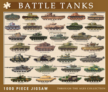 Battle Tanks 1000 Piece Jigsaw, 2 of 4